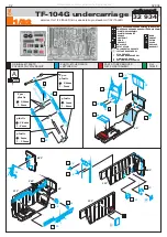 Eduard TF-104G undercarriage Assembly Instructions предпросмотр