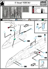 Eduard U-boat VIIC/41 Quick Start Manual предпросмотр