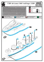 Предварительный просмотр 1 страницы Eduard USS Arizona 1941 railings 1/350 Quick Start Manual