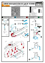 Eduard USS Intrepid CV-11 pt.5 1/350 Quick Start Manual предпросмотр