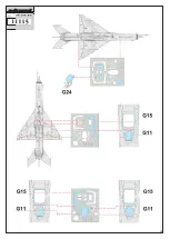 Предварительный просмотр 13 страницы Eduard Vietnam  SOVIET SUPERSONIC FIGHTER Manual