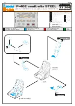 Предварительный просмотр 1 страницы Eduard ZOOM P-40E seatbelts STEEL Manual