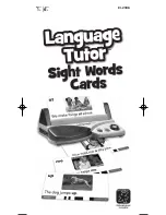 Preview for 1 page of Educational Insights EI-2306 Language Tutor Instructions For Use Manual