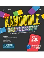 Educational Insights kanoodle duplexity Instruction Manual preview