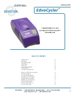 Preview for 1 page of Edvotek EdvoCycler Quick Manual