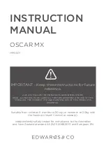 Preview for 1 page of Edwards & Co OSCAR MX HMV501 Instruction Manual