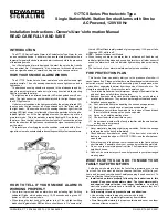 Edwards Signaling 517TCS Series Installation Instructions Manual предпросмотр