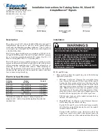 Preview for 1 page of Edwards Signaling AdaptaBeacon 90 Series Installation Instructions