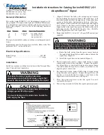 Предварительный просмотр 1 страницы Edwards Signaling AdaptaBeacon 94DDV2 G1 Series Installation Instructions