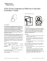 Предварительный просмотр 1 страницы Edwards Signaling Adaptatone Millennium Speaker 5553 Series Installation Sheet