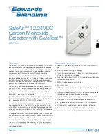 Edwards Signaling SafeAir 250-CO Datasheet предпросмотр