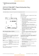 Предварительный просмотр 1 страницы Edwards 2010-2-PAK-NET Registration Manual