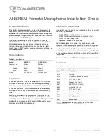 Edwards ANSREMSUP Installation Sheet предпросмотр