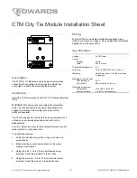 Edwards CTM Installation Sheet предпросмотр