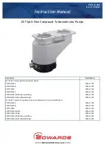 Edwards EXT200/200H GCMS Instruction Manual preview