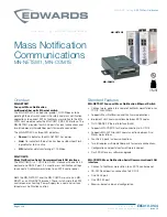 Preview for 1 page of Edwards MN-NETSW1 Quick Start Manual