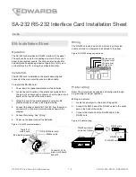 Edwards SA-232 Installation Sheet предпросмотр