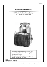 Preview for 1 page of Edwards STP-iX455 Instruction Manual