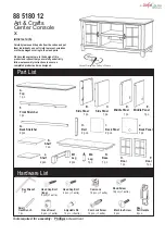 Предварительный просмотр 1 страницы EefaCo.Store Art & Crafts Center Console 88 5180 12 Assembly Instructions