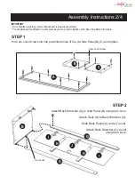 Предварительный просмотр 2 страницы EefaCo.Store Art & Crafts Center Console 88 5180 12 Assembly Instructions