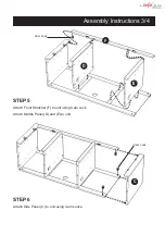 Предварительный просмотр 3 страницы EefaCo.Store Art & Crafts Center Console 88 5180 12 Assembly Instructions