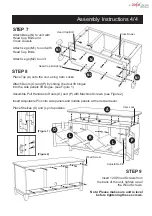 Предварительный просмотр 4 страницы EefaCo.Store Art & Crafts Center Console 88 5180 12 Assembly Instructions