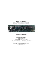 Предварительный просмотр 1 страницы EEG iCap CC1260 Product Manual