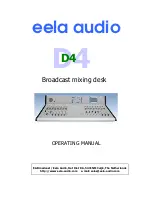 Preview for 1 page of Eela Audio D4 Operating Manual