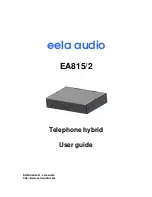 Preview for 1 page of Eela Audio EA815/2 User Manual