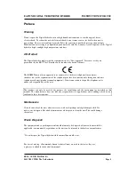 Preview for 4 page of Eela Audio EA915X User Manual