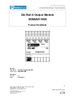 Предварительный просмотр 1 страницы Eelectron BO08A01KNX Product Handbook