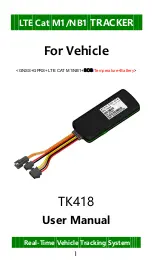 Предварительный просмотр 1 страницы Eelink TK418 User Manual