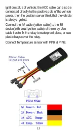 Предварительный просмотр 13 страницы Eelink TK418 User Manual