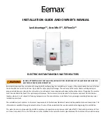EemaX AccuMix II AM10240T Installation Manual And Owner'S Manual preview