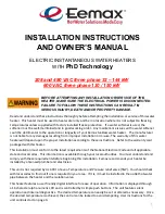 EemaX AP032208 Installation Instructions And Owner'S Manual preview