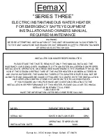 EemaX ED020480T2T Installation And Owner'S Manual preview