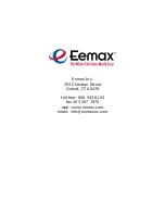 Предварительный просмотр 20 страницы EemaX EMT1 Installation And Operating Instruction Manual