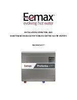 Предварительный просмотр 1 страницы EemaX XTP PRO Series Installation, Operation And Maintenance Manual