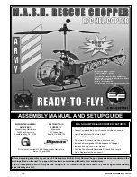 Предварительный просмотр 1 страницы EF Helicopter M.A.S.H. Army Rescue Chopper Assembly Manual And Setup Manual