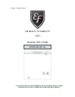 EF EFCF 109 WB User Manual preview