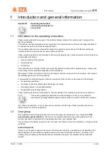 Предварительный просмотр 4 страницы EFA 100260040 Original Operating Instructions