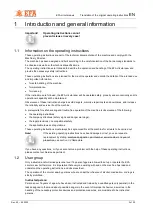 Предварительный просмотр 4 страницы EFA 185 DS/H Translation Of The Original Operating Instructions