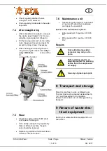 Preview for 11 page of EFA EFA VB 315 Operating Manual