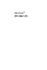 Preview for 1 page of EFA P5V580 VP3 Manual