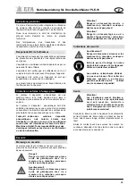 Preview for 26 page of EFA PLE-10 Operating Instructions Manual