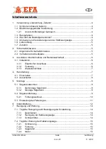 Предварительный просмотр 2 страницы EFA SB295E Translation Of The Original Operating Instructions