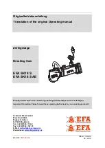 EFA SK18 S AE Translation Of The Original Operating Manual предпросмотр