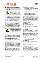 Предварительный просмотр 12 страницы EFA SK18 S AE Translation Of The Original Operating Manual