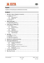 Предварительный просмотр 14 страницы EFA SK18 S AE Translation Of The Original Operating Manual