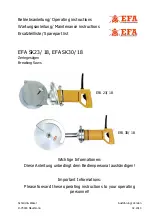 Предварительный просмотр 1 страницы EFA SK23/ 18 Operating Instructions Manual